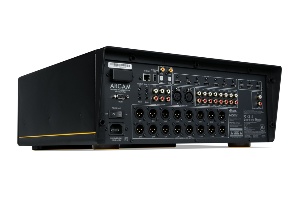 Arcam AVP45 AV-Prozessor mit Hi-Res-Audio und Heimkino-Signalverarbeitung.