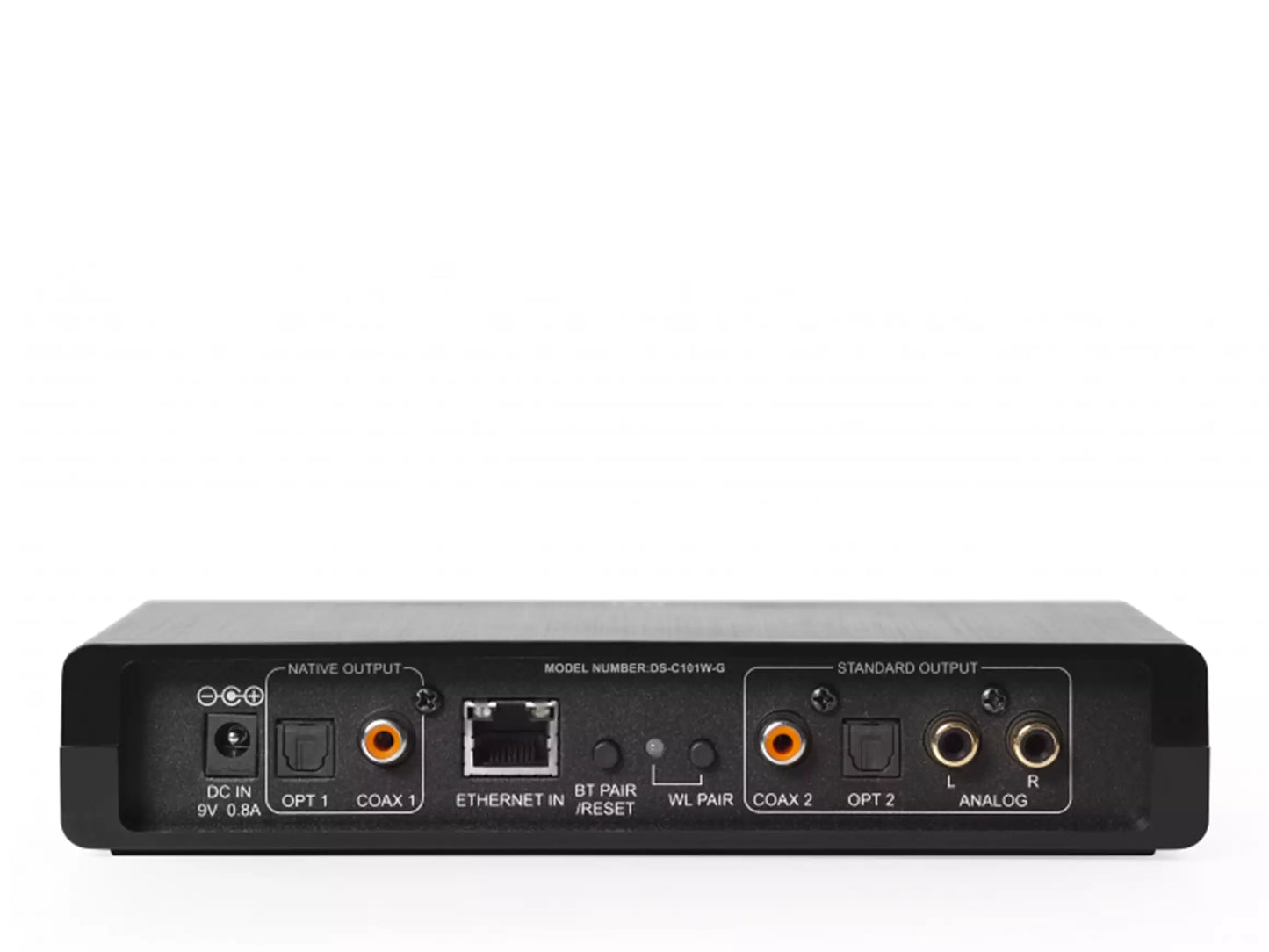 ELAC Discovery Connect DS-C101W-G Netzwerk-Audiostreamer für kabelloses HiFi-Musikstreaming und Multiroom-Audio.
