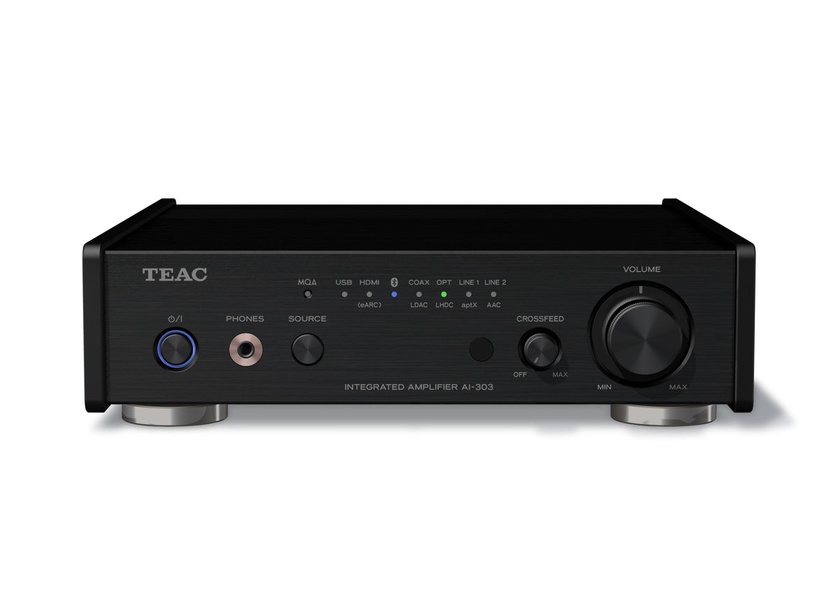 TEAC AI-303 kompakter Vollverstärker mit integriertem DAC für hochauflösende HiFi- und Streaming-Anwendungen.