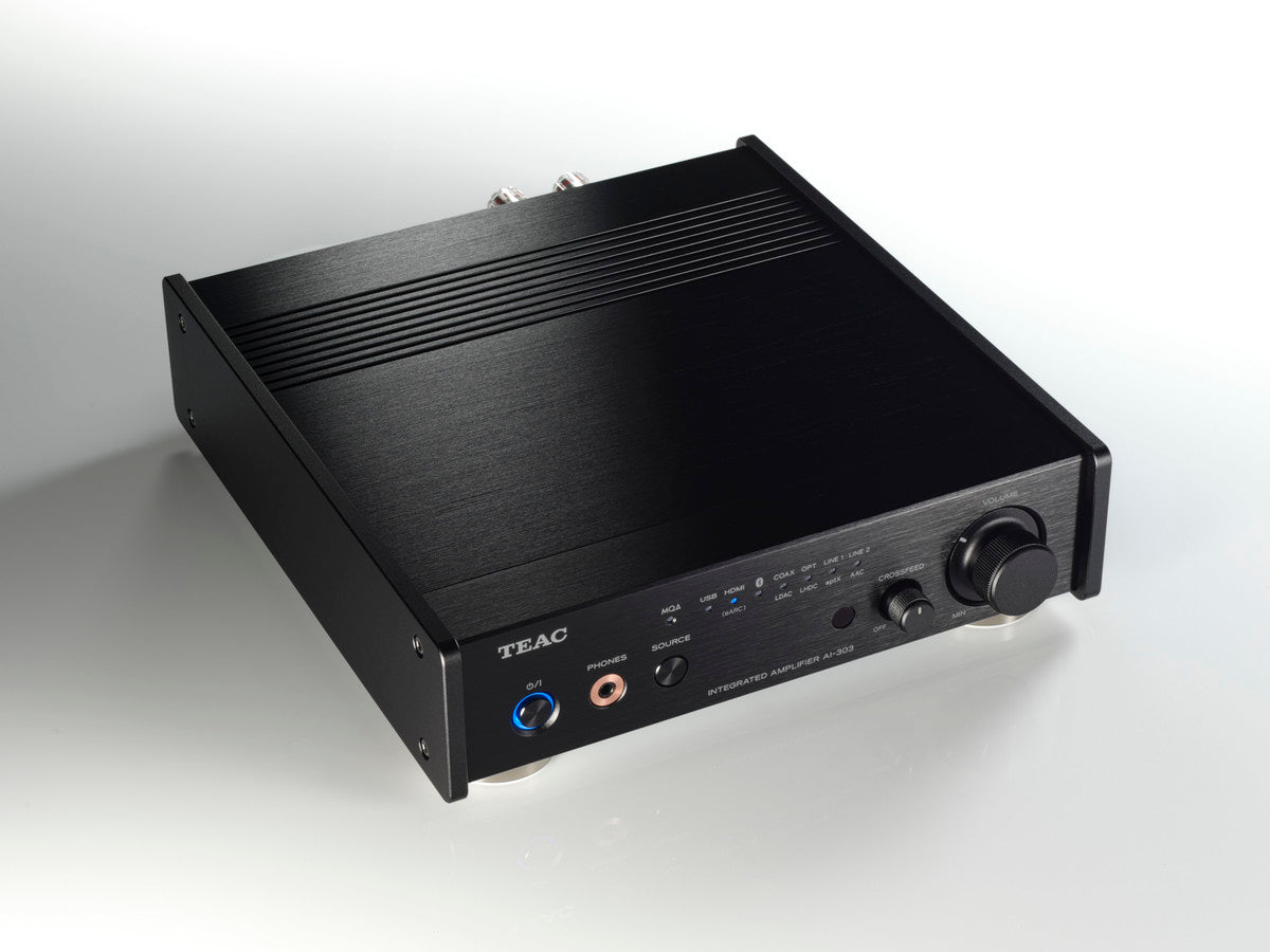 TEAC AI-303 kompakter Vollverstärker mit integriertem DAC für hochauflösende HiFi- und Streaming-Anwendungen.