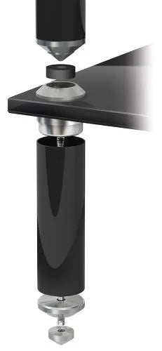 NorStone STABBL AV HiFi-Rack mit stabilem Mehr-Ebenen-Design für die sichere Aufstellung hochwertiger Audiokomponenten.