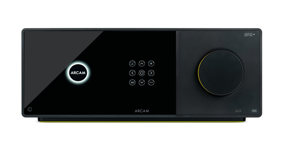 Arcam AVP45 AV-Prozessor mit Hi-Res-Audio und Heimkino-Signalverarbeitung.
