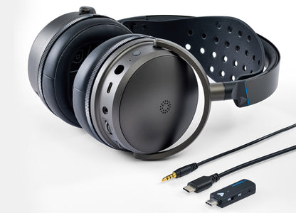 Audeze Maxwell 2 Gaming-Headset für PlayStation mit kabellosem Hi-Res-Audio und integriertem Mikrofon.