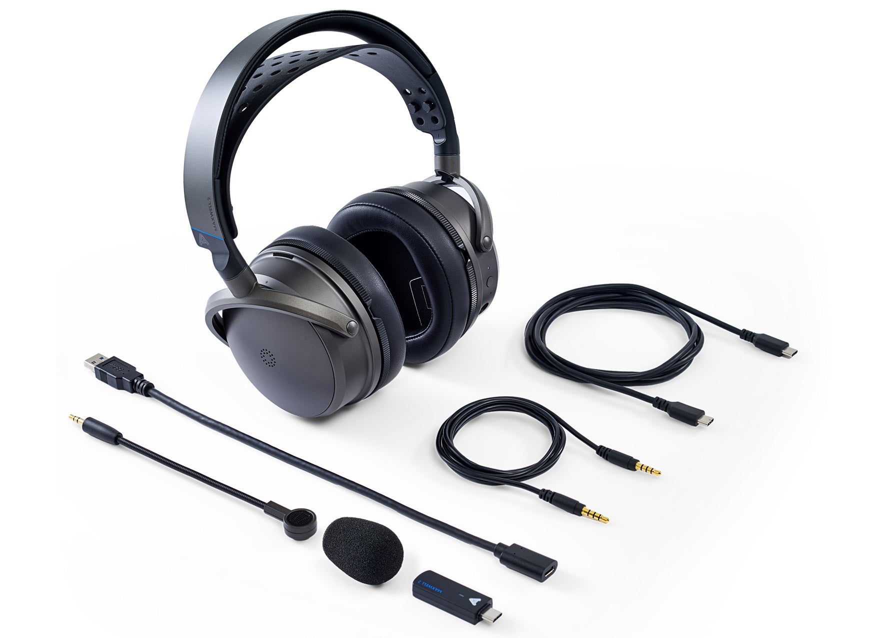 Audeze Maxwell 2 Gaming-Headset für PlayStation mit kabellosem Hi-Res-Audio und integriertem Mikrofon.