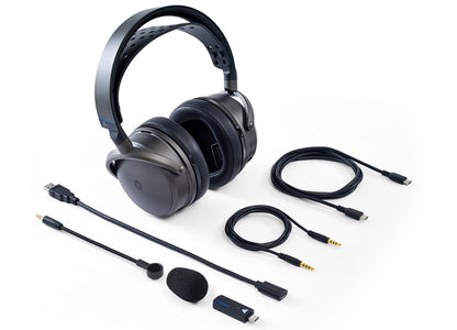 Audeze Maxwell 2 Gaming-Headset für PlayStation mit kabellosem Hi-Res-Audio und integriertem Mikrofon.