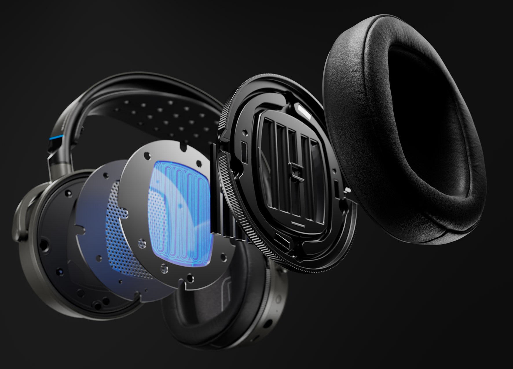 Audeze Maxwell 2 Gaming-Headset für PlayStation mit kabellosem Hi-Res-Audio und integriertem Mikrofon.