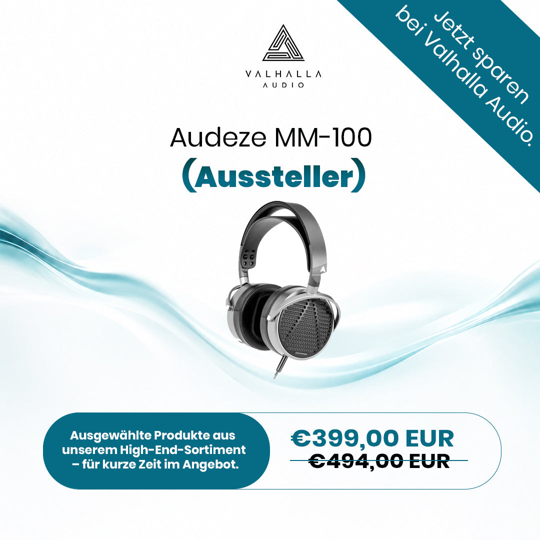 Audeze MM-100 magnetostatischer Studio-Kopfhörer für präzises Monitoring und Musikwiedergabe.