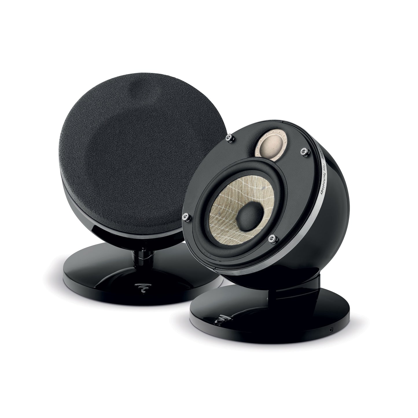 Focal Dôme Flax Sat 10 Kompaktlautsprecher mit Flax-Membran für detailreiche HiFi-Wiedergabe.