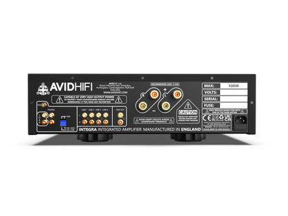 AVID Integra Vollverstärker für audiophile Klangqualität und leistungsstarke HiFi-Systeme.
