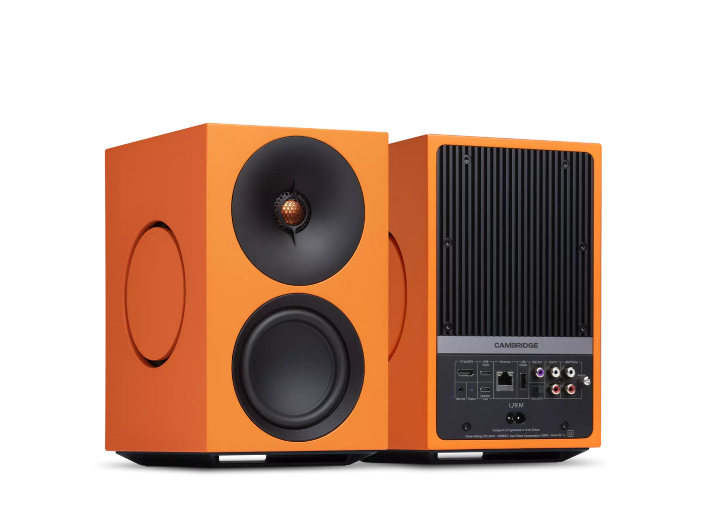 Cambridge Audio L/R M Regallautsprecher mit ausgewogener Klangabstimmung für HiFi-Systeme.