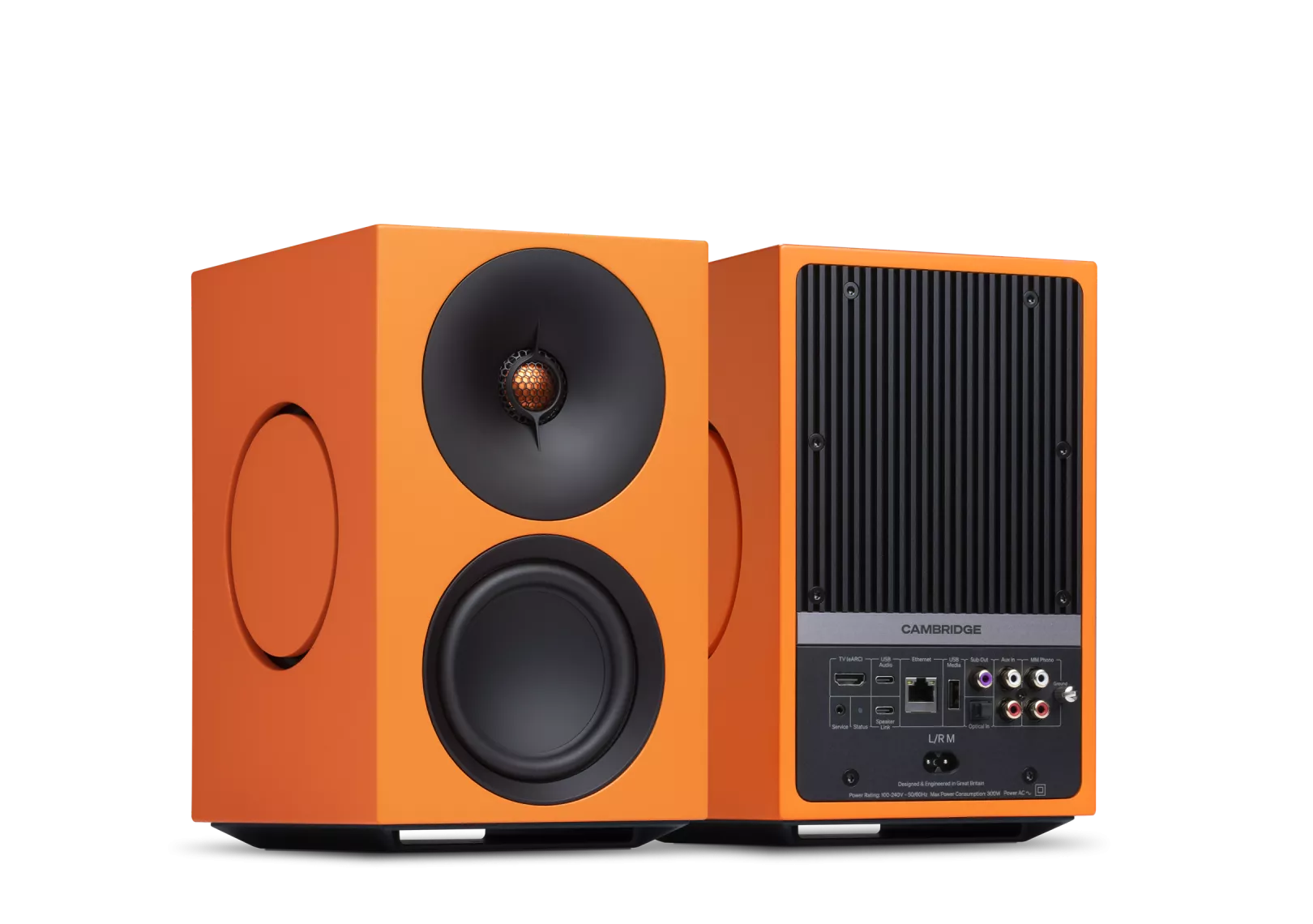 Cambridge Audio L/R M Regallautsprecher mit ausgewogener Klangabstimmung für HiFi-Systeme.