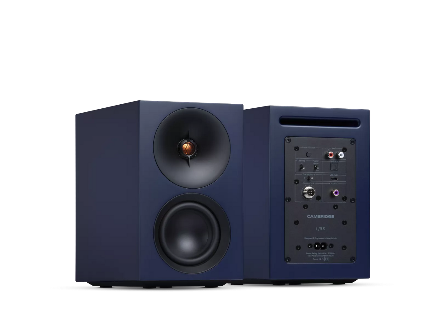 Cambridge Audio L/R S Regallautsprecher für detailreichen Stereo- und Heimkino-Klang.