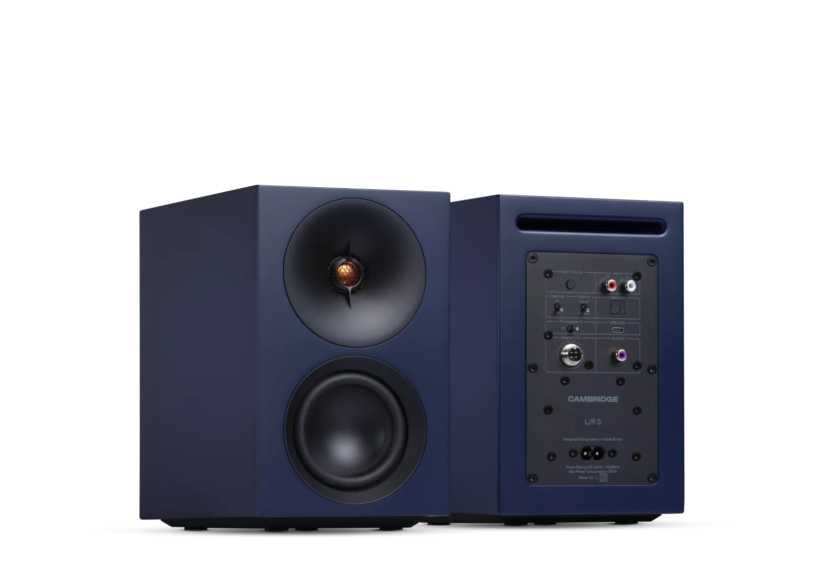 Cambridge Audio L/R S Regallautsprecher für detailreichen Stereo- und Heimkino-Klang.
