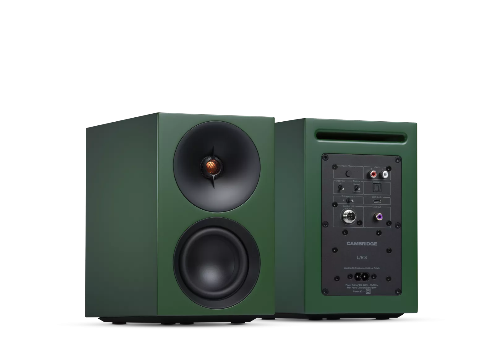 Cambridge Audio L/R S Regallautsprecher für detailreichen Stereo- und Heimkino-Klang.