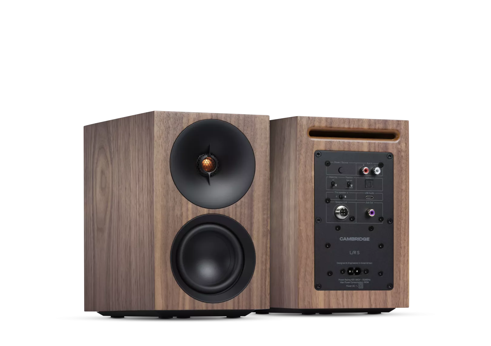 Cambridge Audio L/R S Regallautsprecher für detailreichen Stereo- und Heimkino-Klang.
