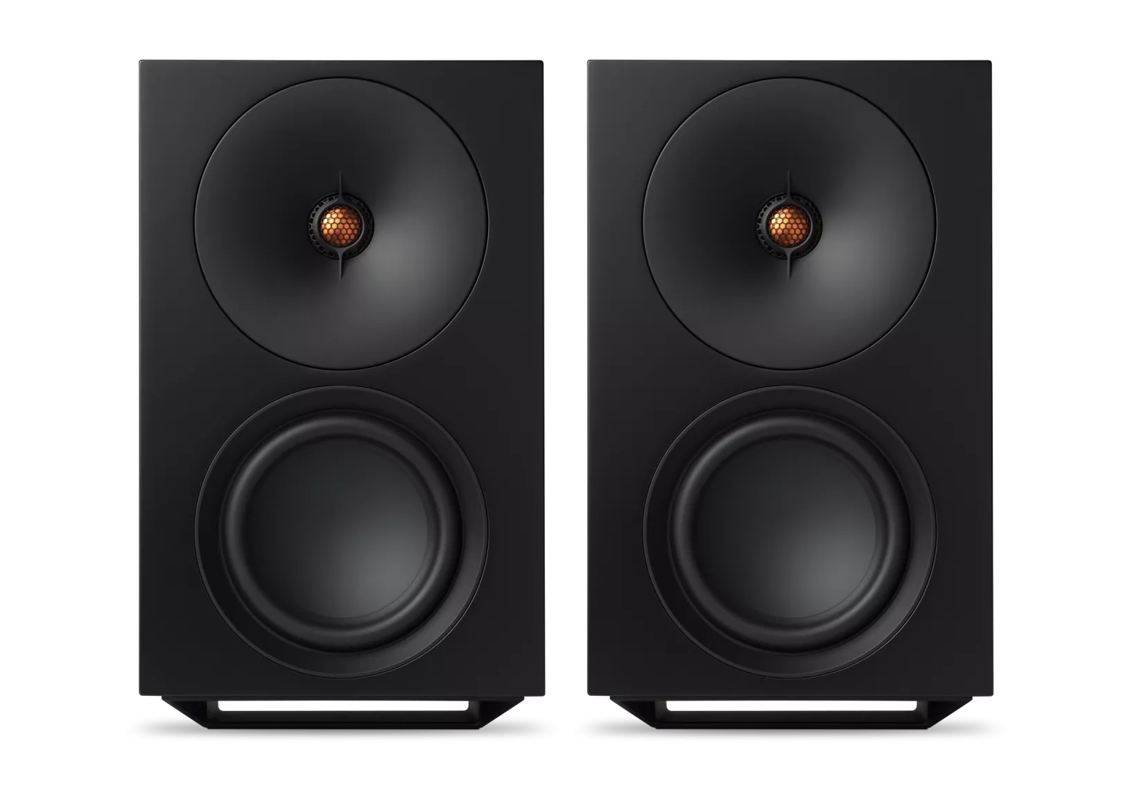 Cambridge Audio L/R X Premium-Regallautsprecher für audiophile Stereo- und Heimkinoanwendungen.