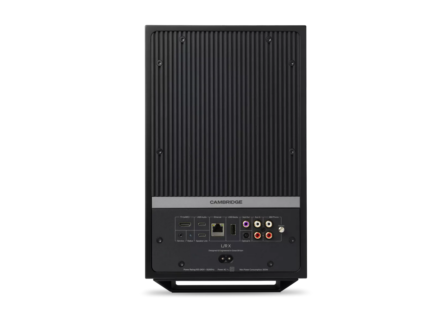 Cambridge Audio L/R X Premium-Regallautsprecher für audiophile Stereo- und Heimkinoanwendungen.