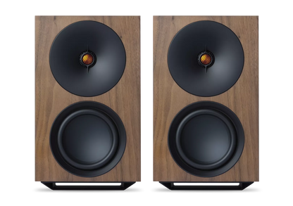 Cambridge Audio L/R X Premium-Regallautsprecher für audiophile Stereo- und Heimkinoanwendungen.