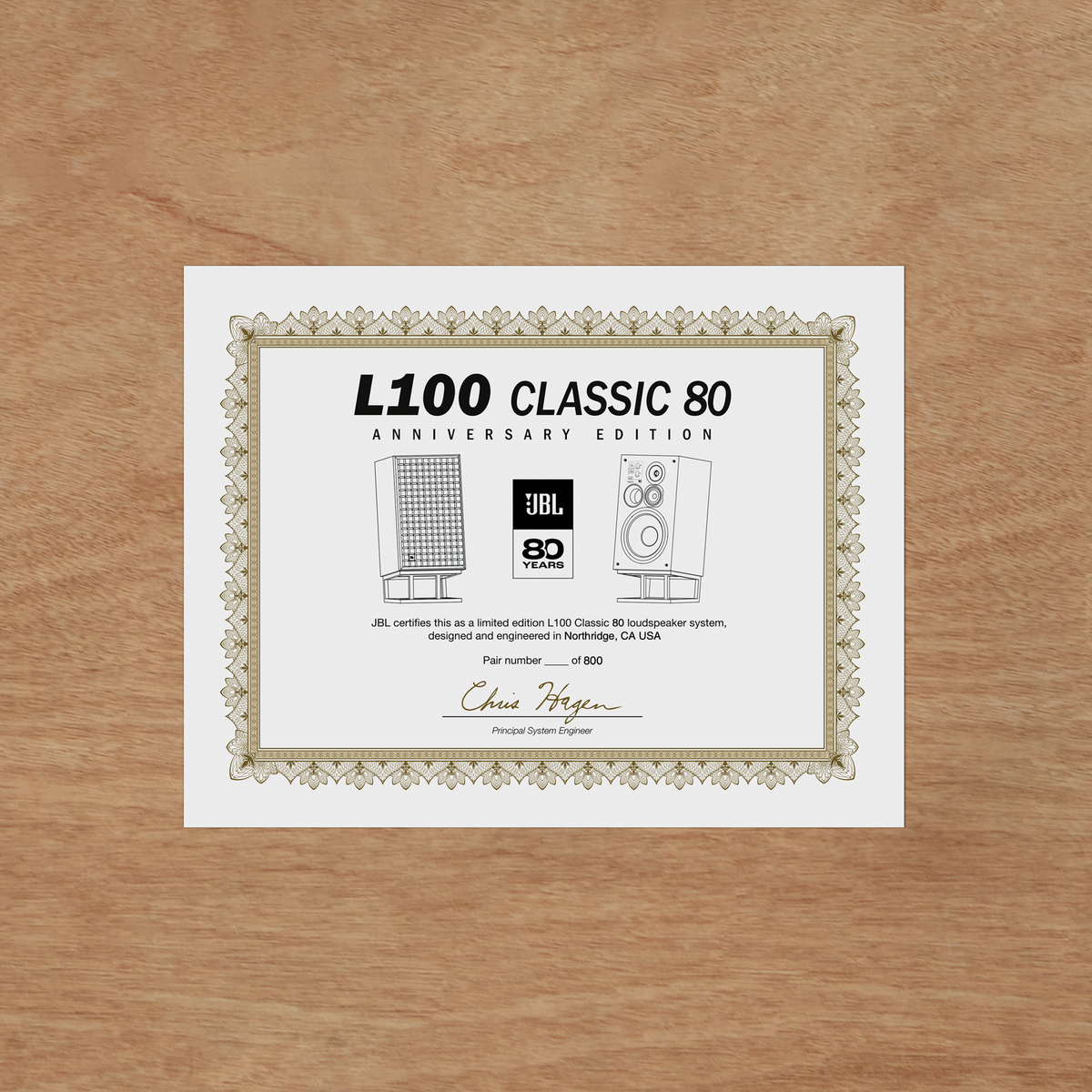 JBL L100 Classic 80th Anniversary Edition