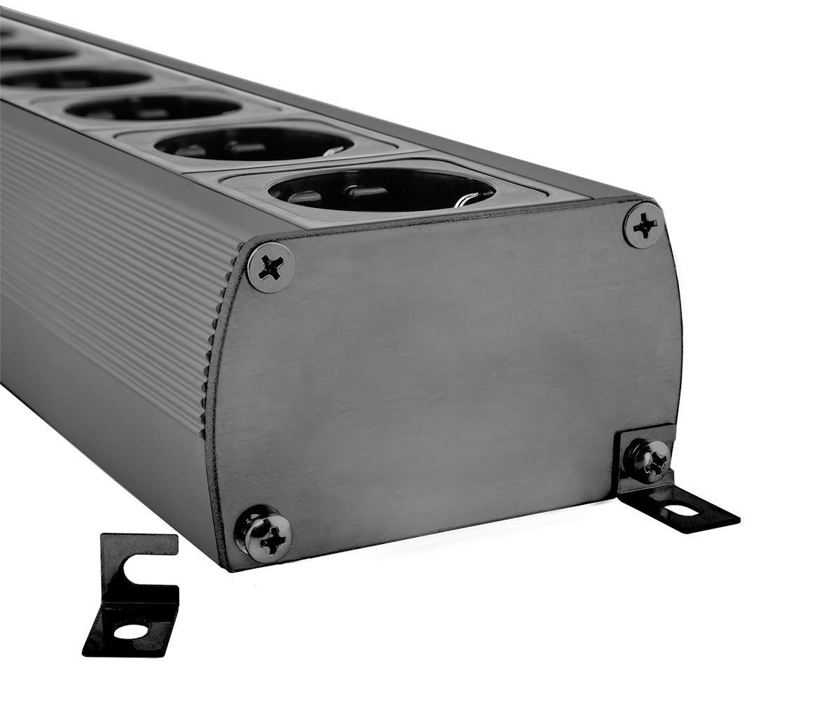 SUPRA Cables MAINS BLOCK MD06-EU/SP SPC BLACK SWITCH