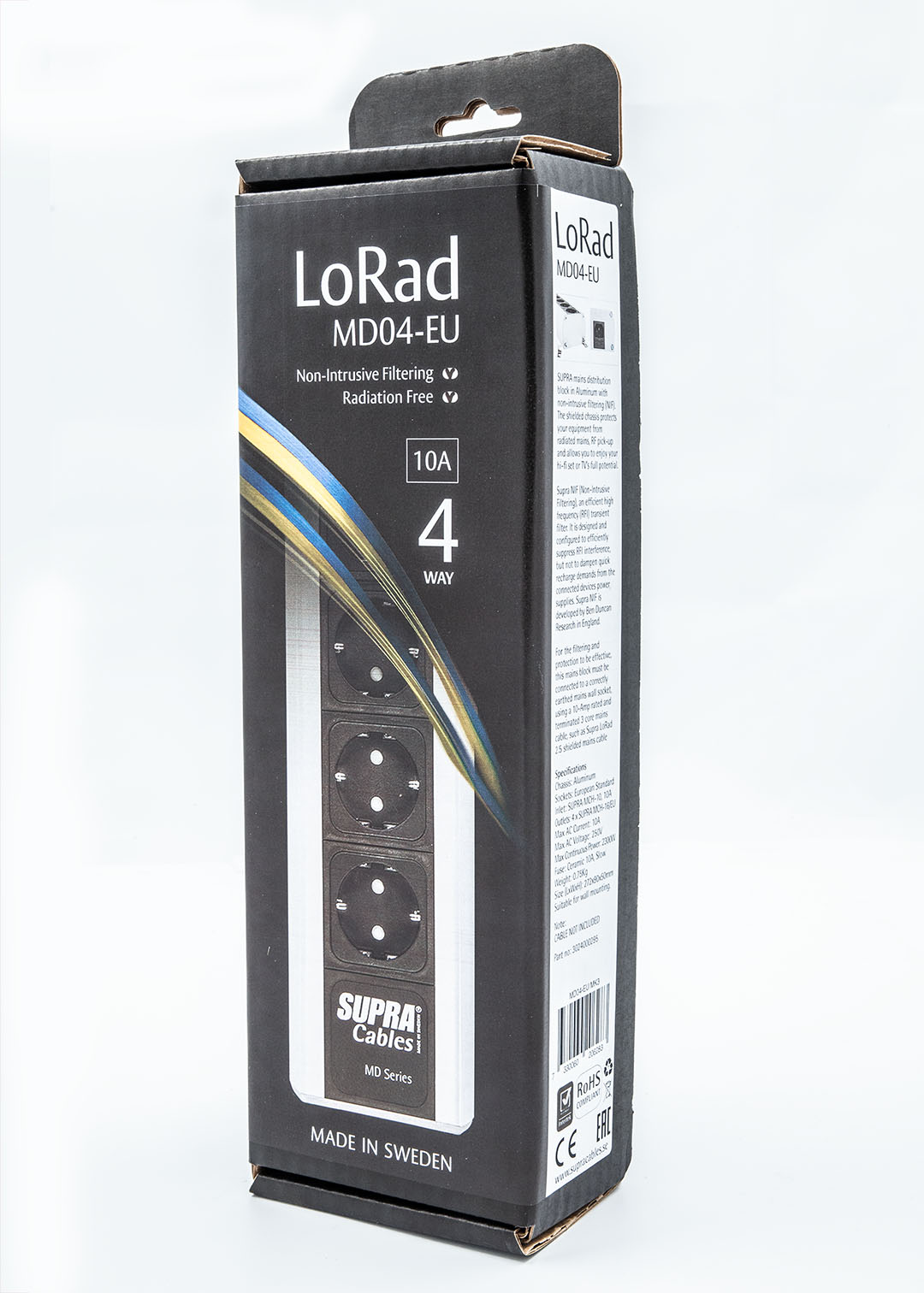 SUPRA Cables MAINS BLOCK MD04-EU