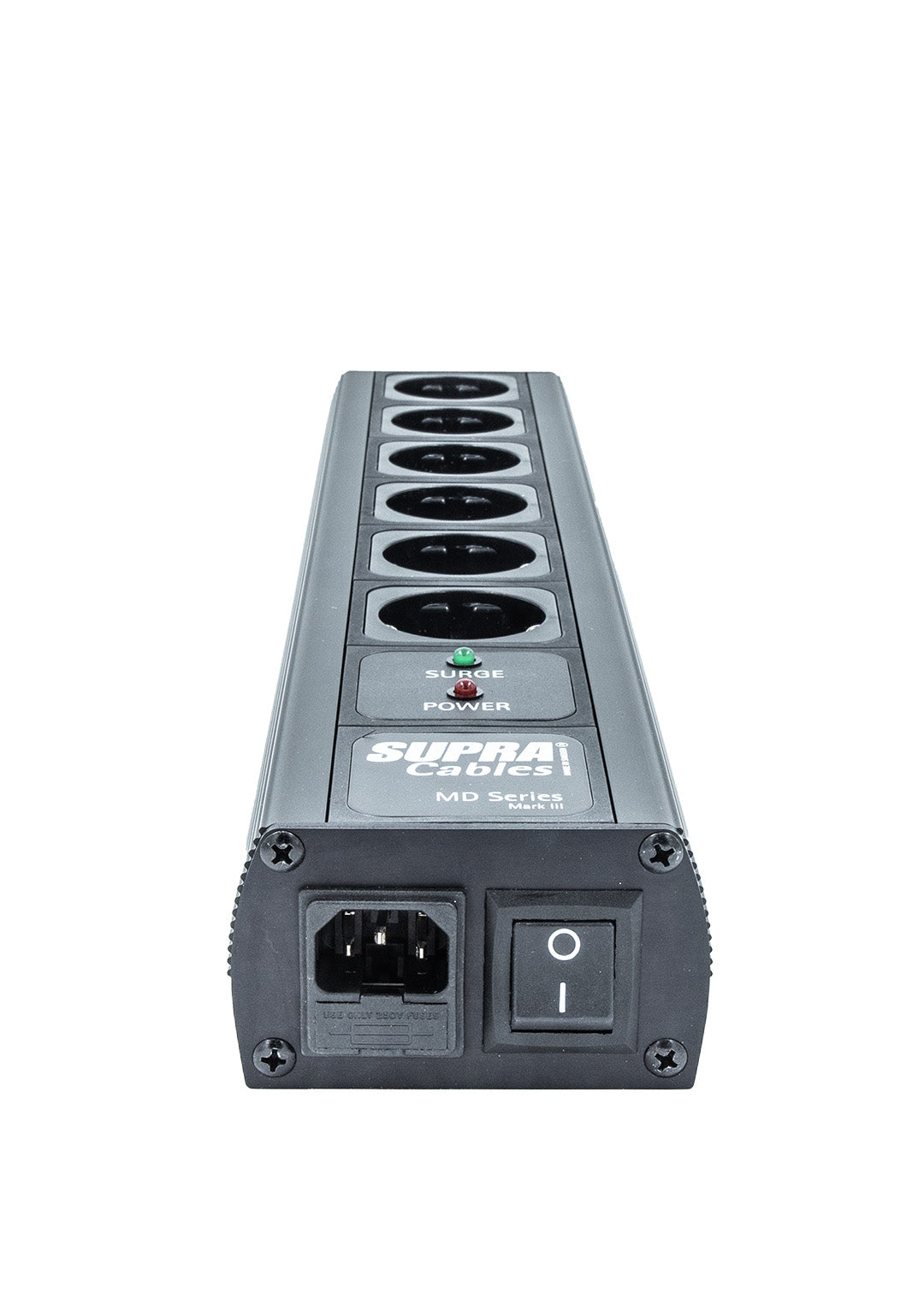 SUPRA Cables MAINS BLOCK MD06-EU/SP SPC BLACK SWITCH