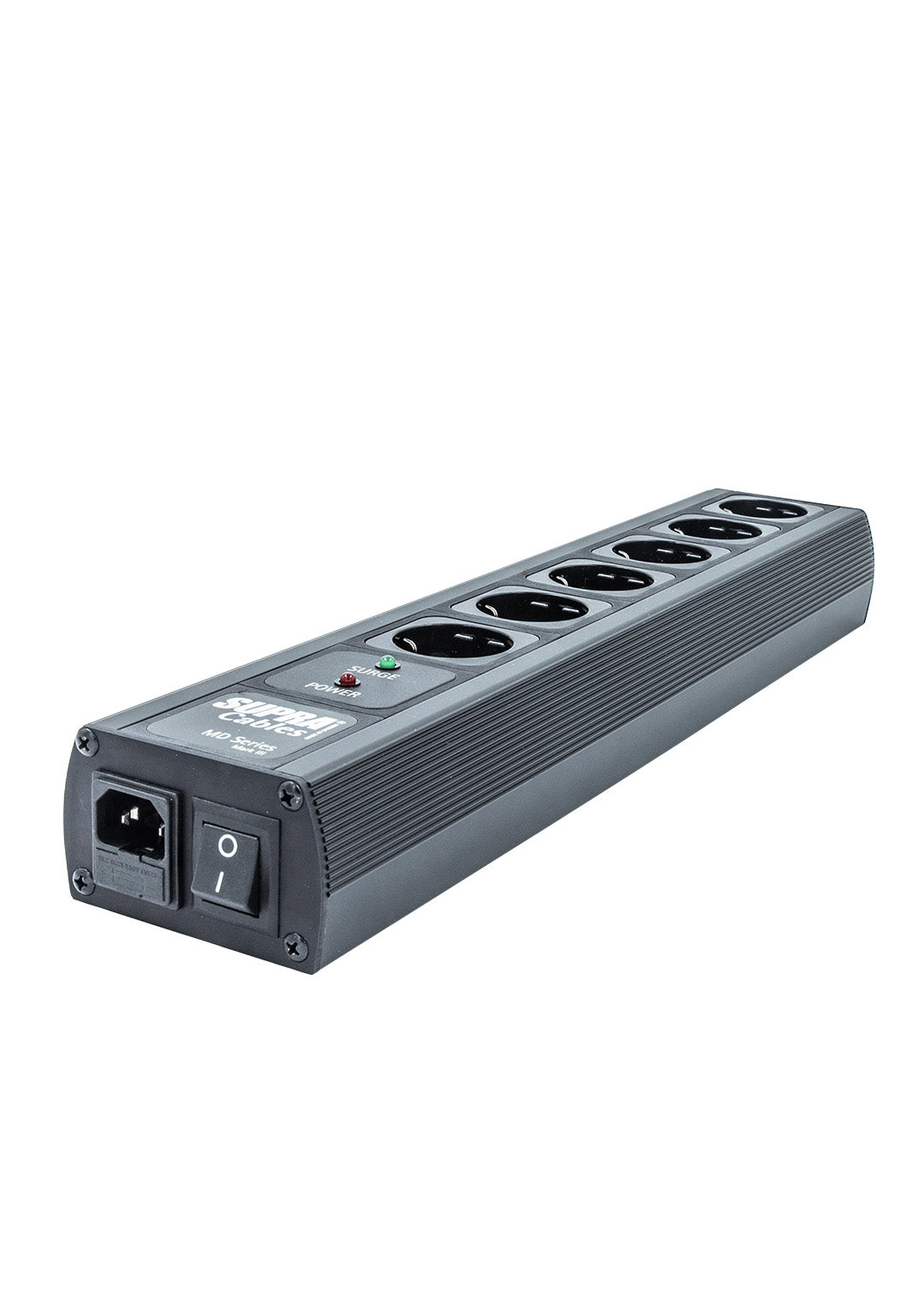 SUPRA Cables MAINS BLOCK MD06-EU/SP SPC BLACK SWITCH