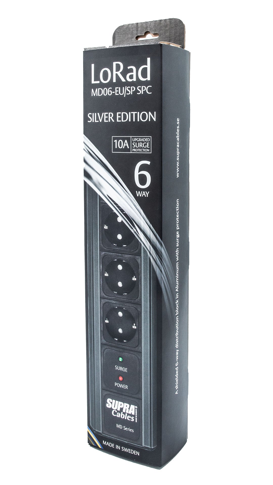SUPRA Cables MAINS BLOCK MD06-EU/SP SPC BLACK