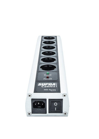 SUPRA Cables MAINS BLOCK MD06-EU/SP SWITCH