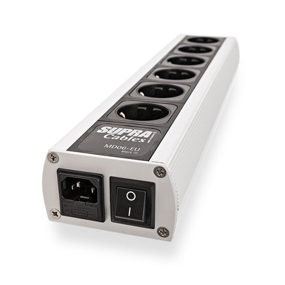 SUPRA Cables MAINS BLOCK MD06-EU SWITCH