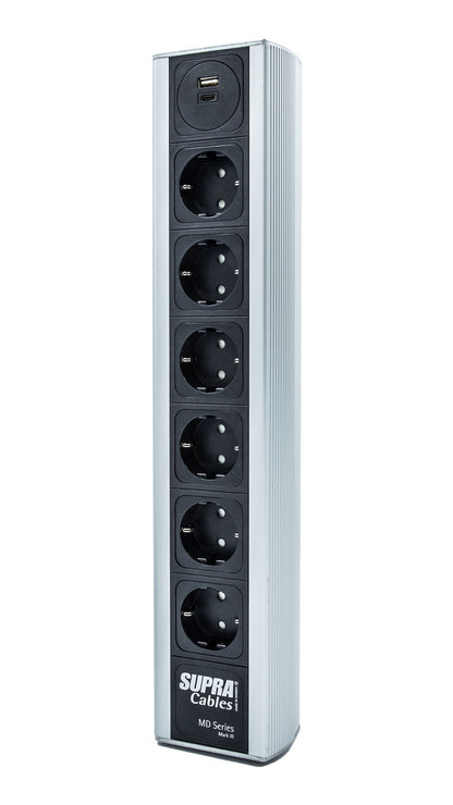 SUPRA Cables MAINS BLOCK MD06-EU USB-A/C