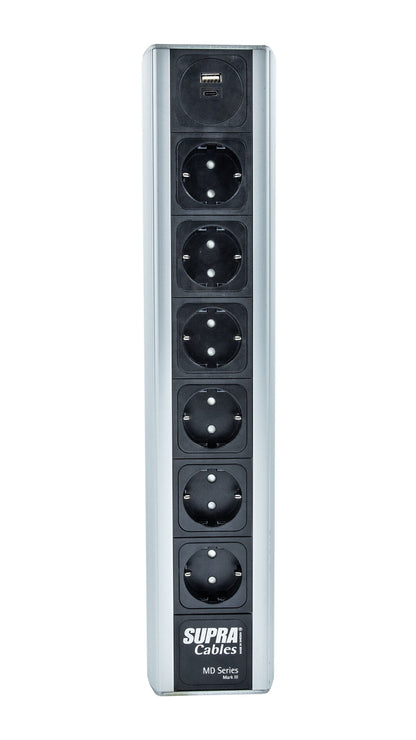 SUPRA Cables MAINS BLOCK MD06-EU USB-A/C