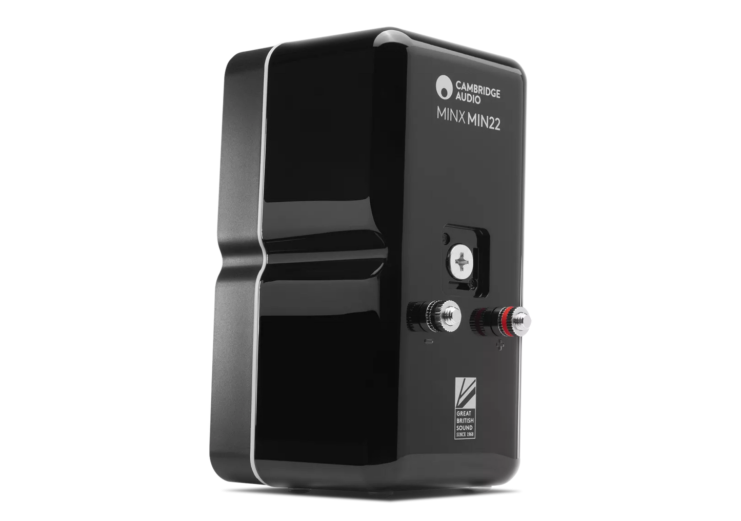 Cambridge Audio Minx MIN22 kompakter Satellitenlautsprecher für Heimkino- und Stereo-Systeme.