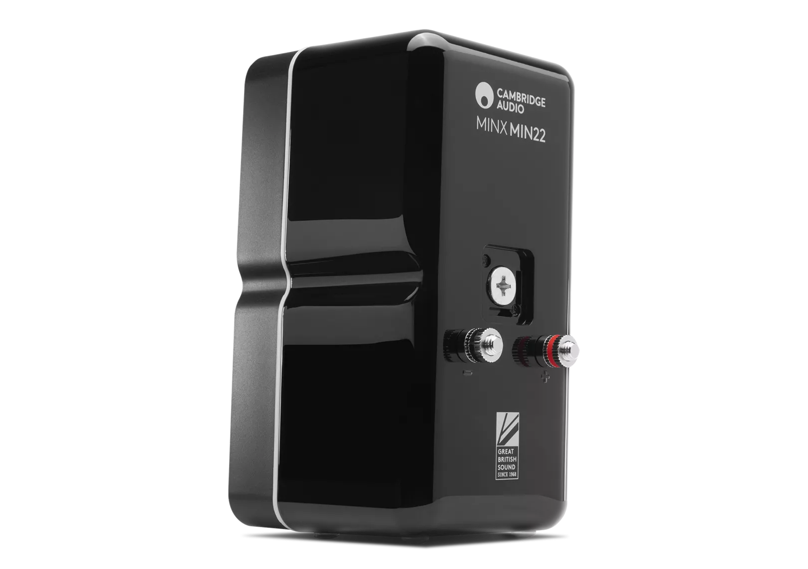 Cambridge Audio Minx MIN22 kompakter Satellitenlautsprecher für Heimkino- und Stereo-Systeme.