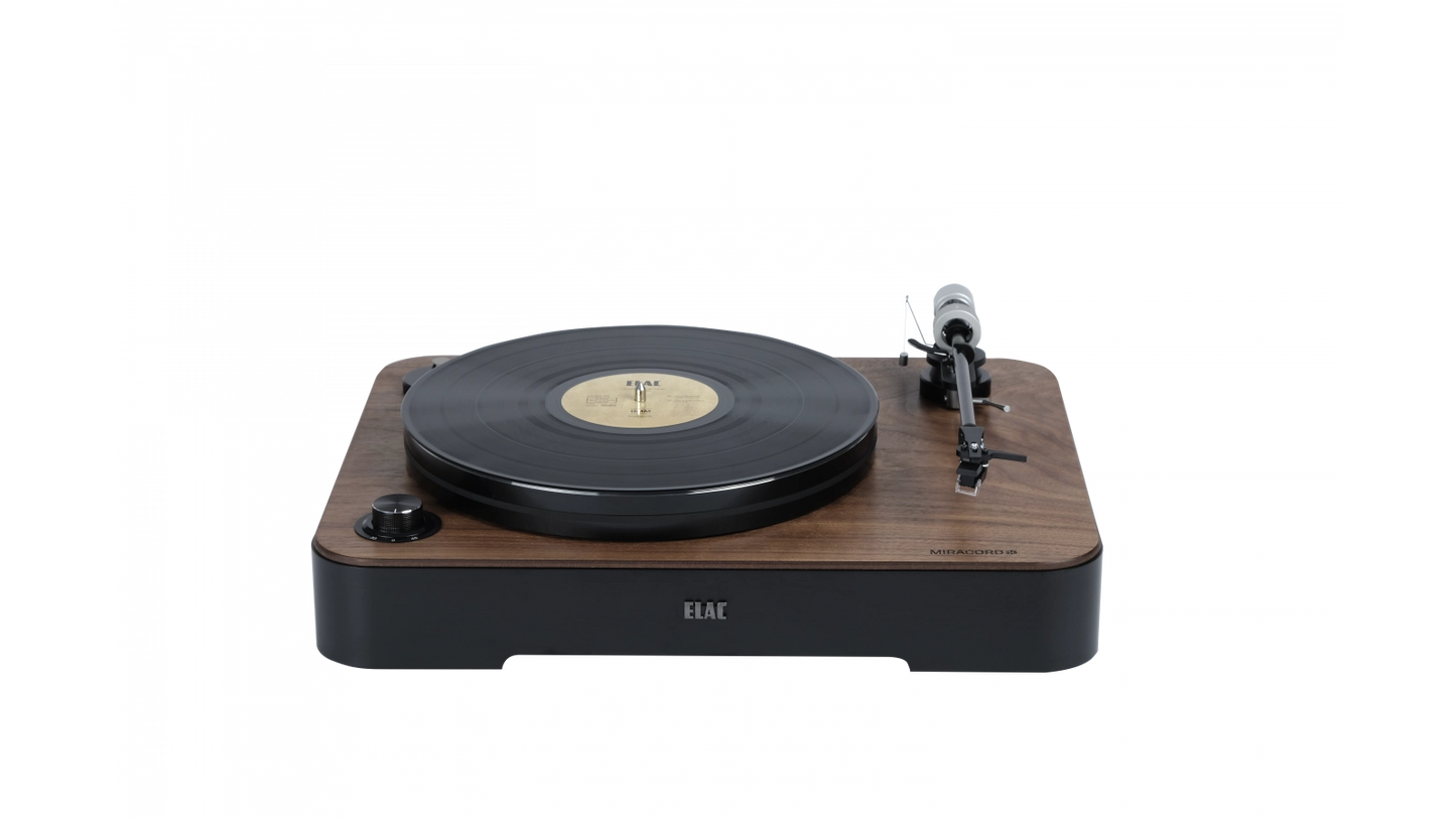 ELAC Miracord 80 Premium-Plattenspieler für präzise und audiophile Vinylwiedergabe.