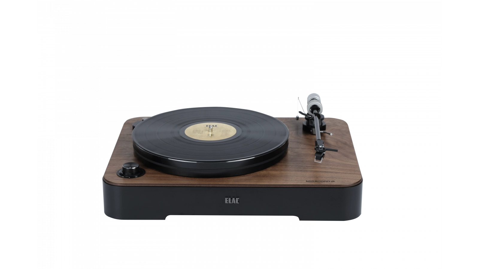 ELAC Miracord 80 Premium-Plattenspieler für präzise und audiophile Vinylwiedergabe.