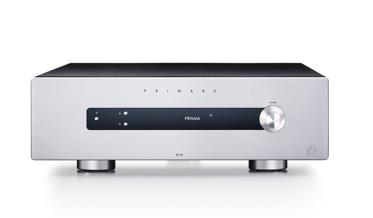 PRIMARE SP25 Prisma AV-Vorverstärker mit Netzwerk-Streaming für anspruchsvolle Heimkino- und Audio-Systeme.