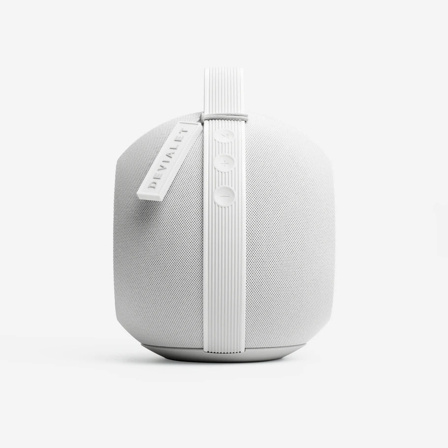 Devialet Mania tragbarer Premium-WLAN- und Bluetooth-Lautsprecher mit 360°-Sound und kraftvoller Klangqualität.