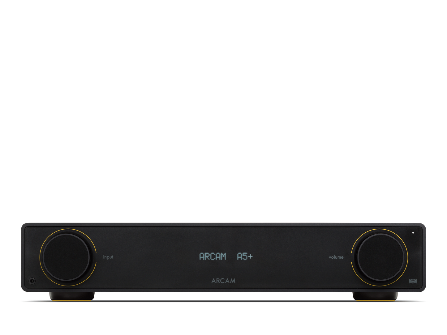 Arcam A5+ Vollverstärker mit kraftvollem Klang für hochwertige HiFi-Systeme.