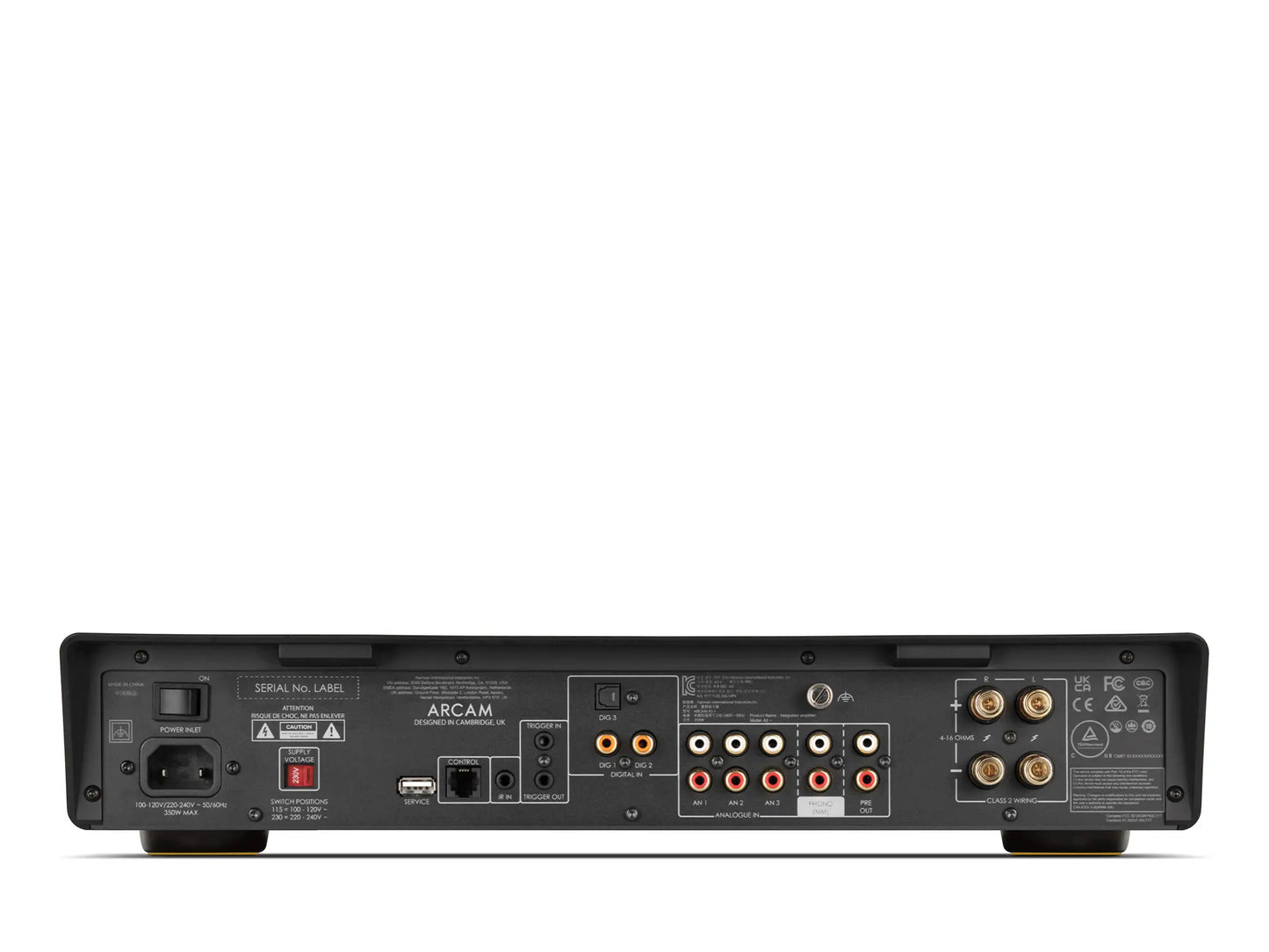 Arcam A5+ Vollverstärker mit kraftvollem Klang für hochwertige HiFi-Systeme.