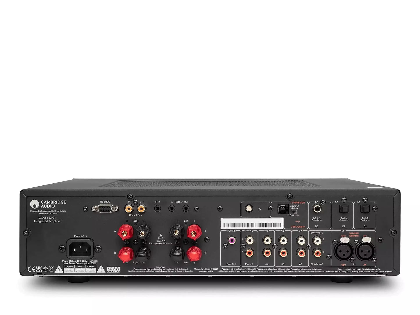 Cambridge Audio CXA81 Mk II Stereo-Vollverstärker mit hochwertigem DAC und audiophiler Klangqualität.