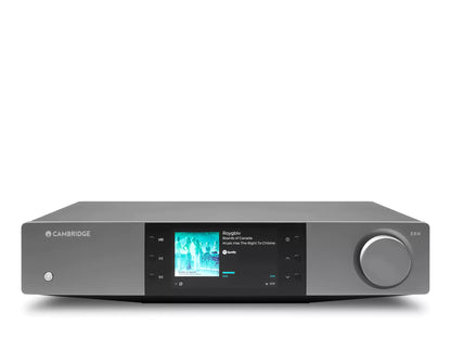 Cambridge Audio EXN100 Netzwerk-Streamer mit Hi-Res-Audio, integriertem DAC und modernem Farbdisplay.