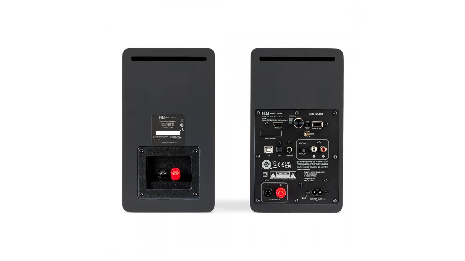 ELAC Debut ConneX DCB41 aktive Regallautsprecher mit Bluetooth und vielseitigen Anschlussmöglichkeiten für modernes Musikstreaming.
