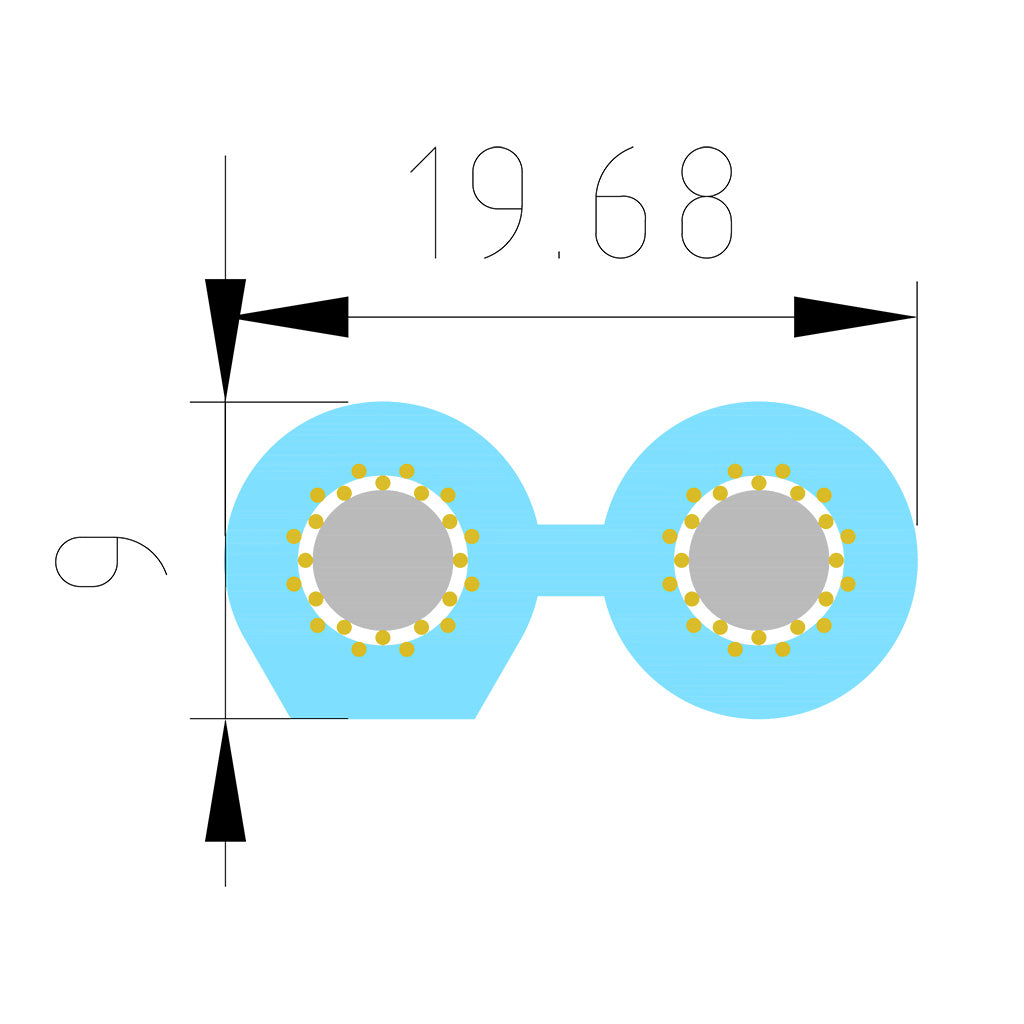 SUPRA Cables SWORD JUMPER 2X28CM