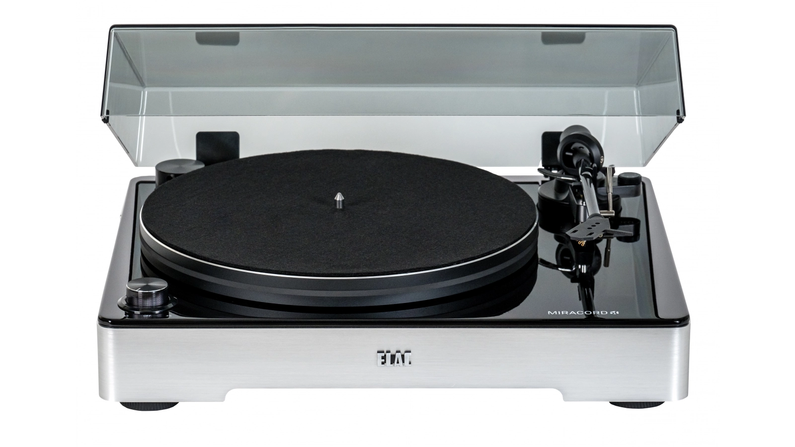 ELAC Miracord 60 Premium-Plattenspieler für präzise und detailreiche Vinylwiedergabe in audiophiler Qualität.