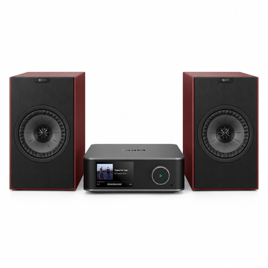 KEF Coda W + WiiM Ultra Bundle in Rot