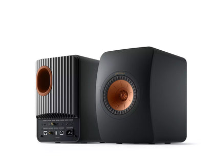 KEF LS50 Wireless II kabellose HiFi-Regallautsprecher mit Uni-Q-Treiber und integriertem Streaming für audiophilen Klang.
