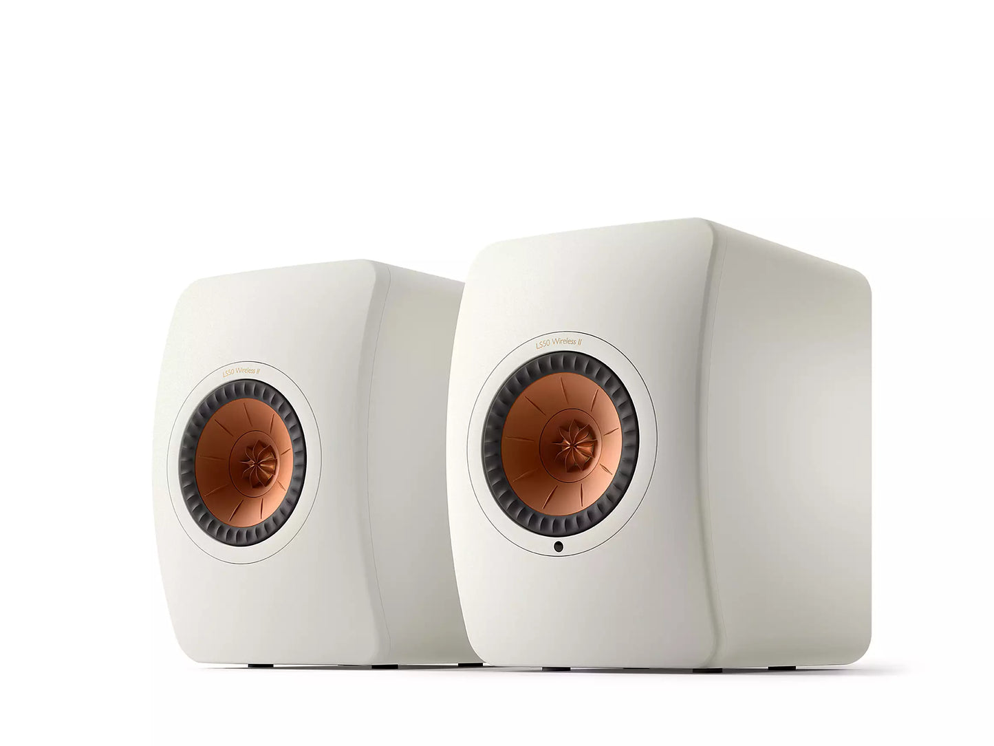 KEF LS50 Wireless II kabellose HiFi-Regallautsprecher mit Uni-Q-Treiber und integriertem Streaming für audiophilen Klang.