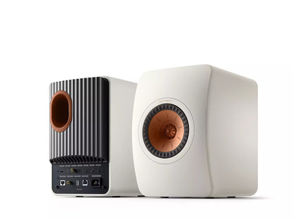 KEF LS50 Wireless II kabellose HiFi-Regallautsprecher mit Uni-Q-Treiber und integriertem Streaming für audiophilen Klang.