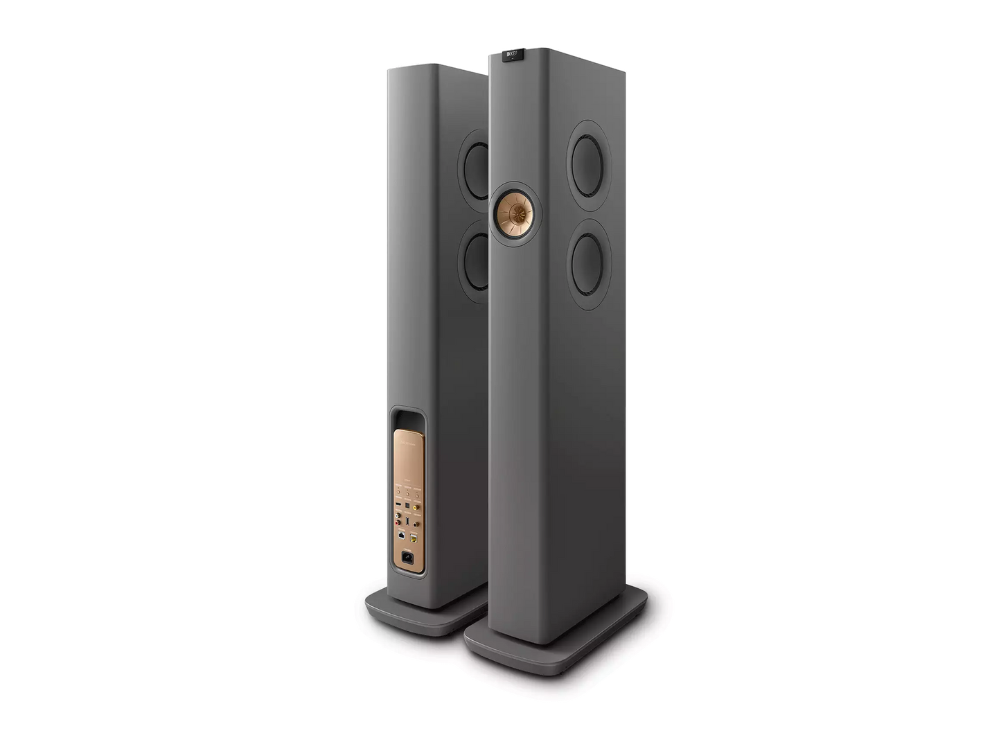 KEF LS60 Wireless kabellose High-End-Standlautsprecher mit Uni-Q-Technologie und integriertem Musikstreaming.